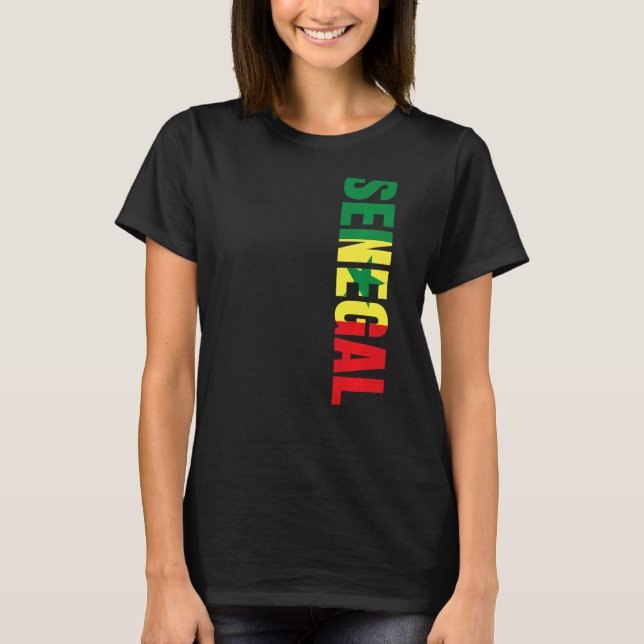 Senegal Fan Flag Senegal Premium T-Shirt (Front)