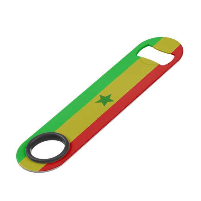 Senegal flag bar key (Front Angled)