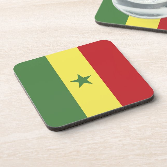 Senegal flag coaster (Left Side)