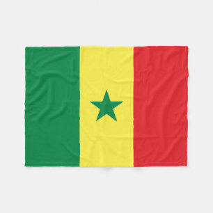 Senegal Flag Fleece Blanket