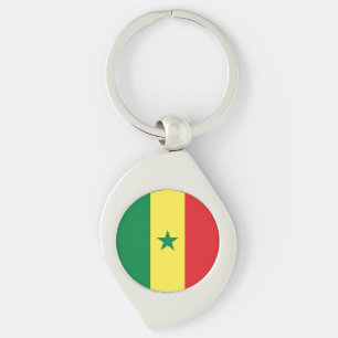 Senegal Flag Keychain