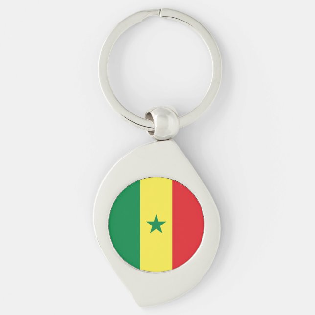 Senegal Flag Keychain (Front)