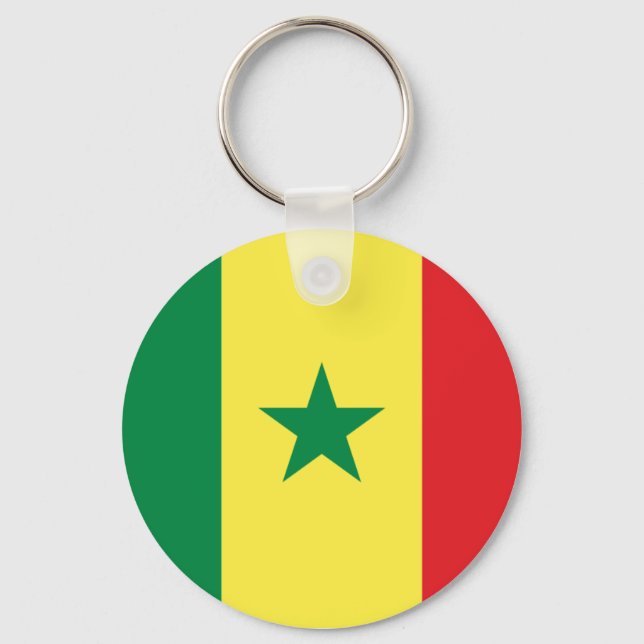 Senegal Flag Keychain (Front)
