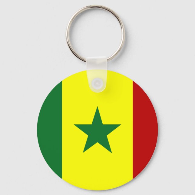 Senegal Flag Keychain (Front)