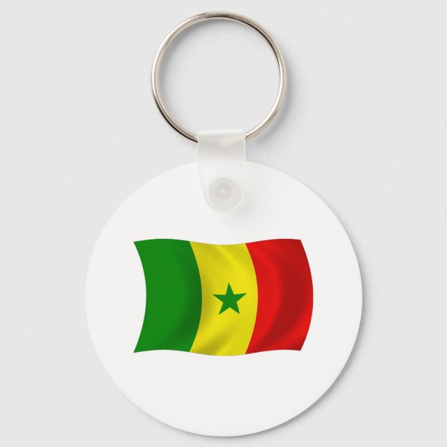 Senegal Flag Keychain (Front)