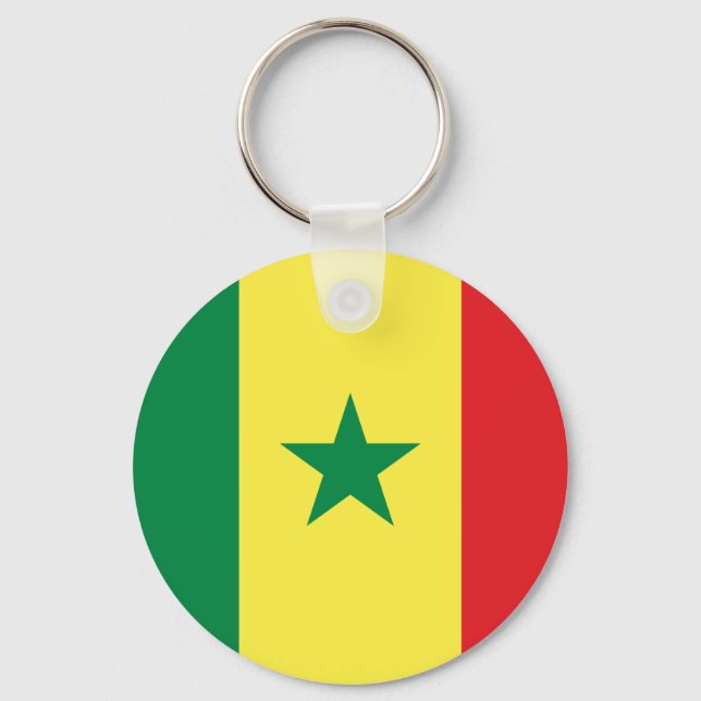 Senegal Flag Keychain (Front)