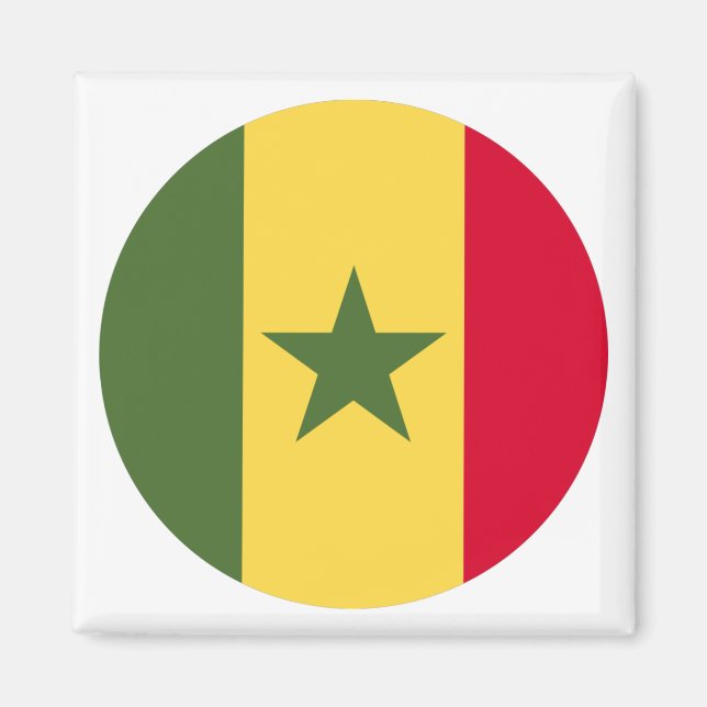 Senegal Flag Magnet (Front)