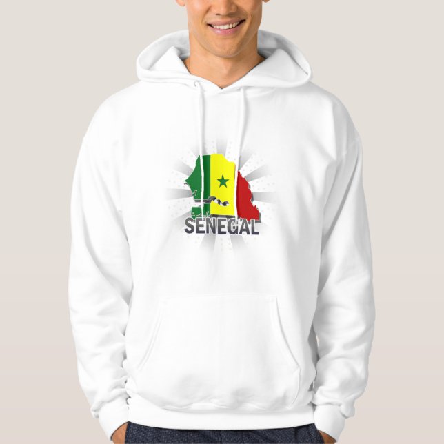 Senegal Flag Map 2.0 Hoodie (Front)