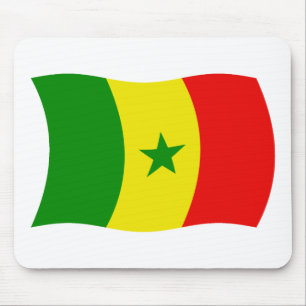 Senegal Flag Mousepad