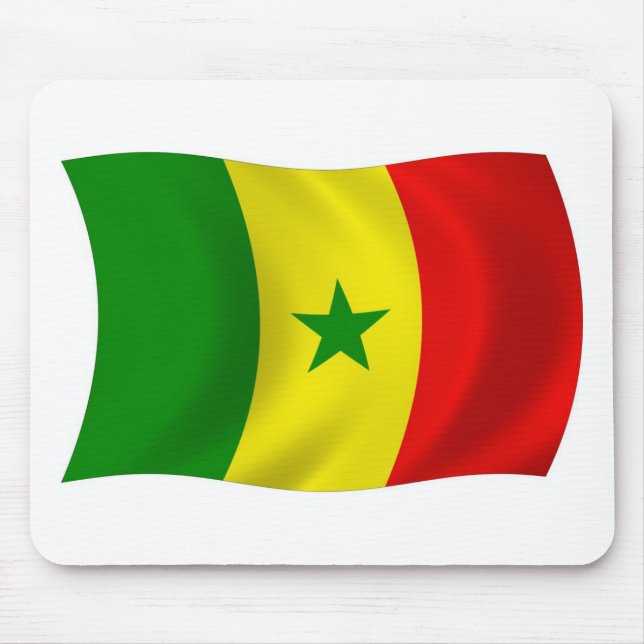 Senegal Flag Mousepad (Front)