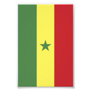 Senegal flag photo print