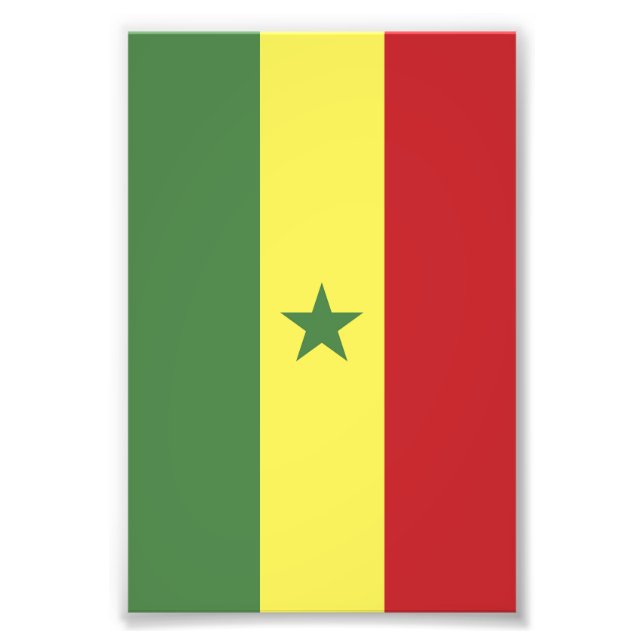 Senegal flag photo print (Front)