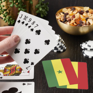 Senegal flag playing cards
