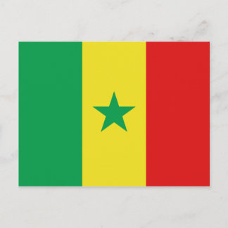 Senegal Flag Postcard