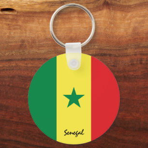 Senegal Flag & Senegal holiday, patriots / sports Keychain