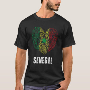 Senegal Flag Senegalese Flag Senegal DNA Senegal H T-Shirt