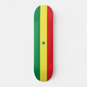 Senegal Flag Skateboard