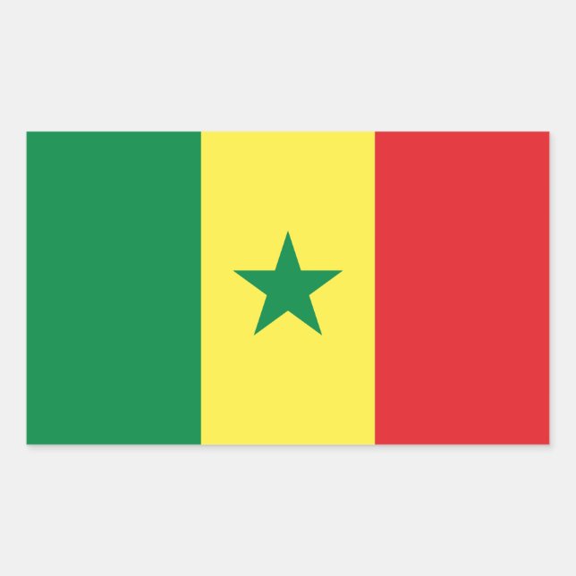 Senegal Flag Sticker (Front)