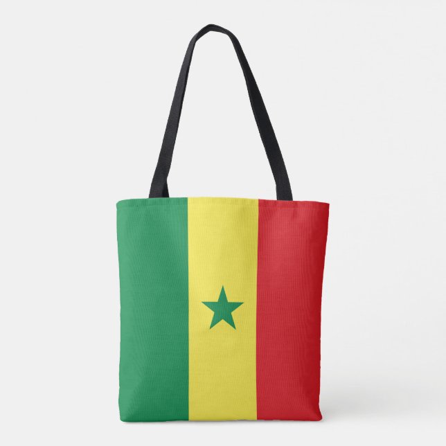 Senegal Flag Tote Bag (Back)