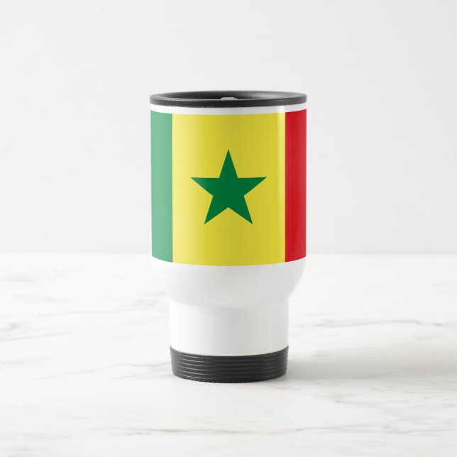 Senegal Flag Travel Mug (Center)