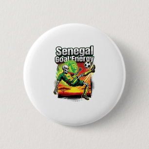 Senegal Goal Energy Skeleton Striker Nations Creat 2 Inch Round Button
