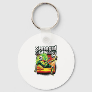 Senegal Goal Energy Skeleton Striker Nations Creat Keychain