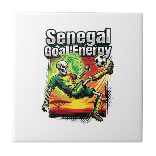 Senegal Goal Energy Skeleton Striker Nations Creat Tile (Front)