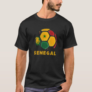 Senegal Lions Senegal Flag Football Soccer Fans   T-Shirt