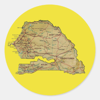Senegal Map Sticker