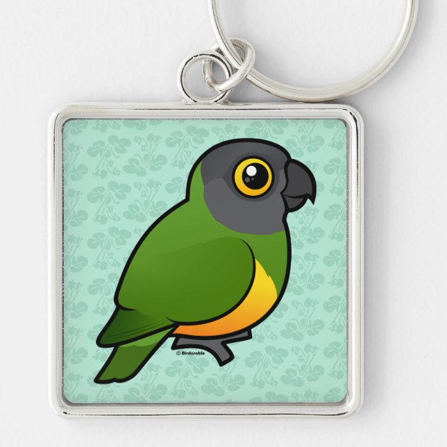 Senegal Parrot Keychain (Front)