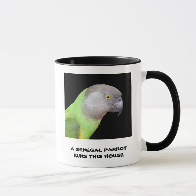 Senegal Parrot Runs This House Mug (Right)