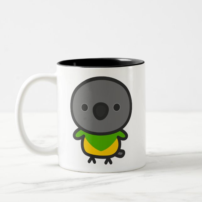 Senegal parrot Two-Tone coffee mug (Left)