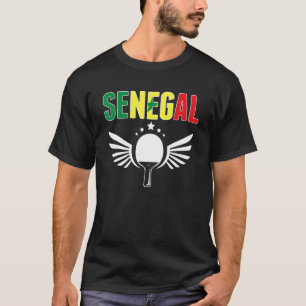 Senegal Ping Pong Support Senegalese Table Tennis T-Shirt