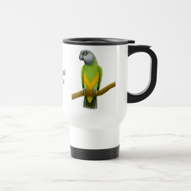 Senegal Poicephalus Parrot Travel Mug (Right)