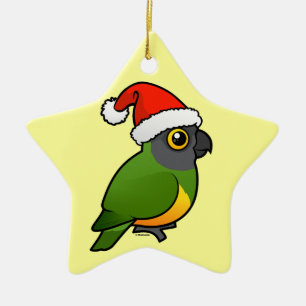 Senegal Santa Ceramic Ornament