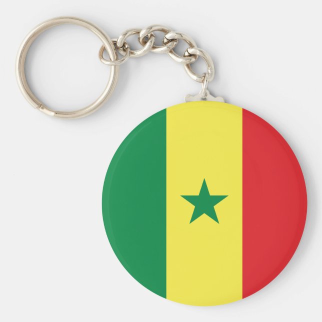 Senegal (Senegalese) Flag Keychain (Front)