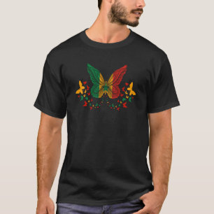 Senegal Senegalese Senegal Flag Butterflies T-Shirt