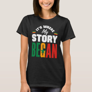 Senegal Senegalese Senegal Flag Its Where My Story T-Shirt