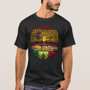 Senegal Senegalese Spain Spanish Tree Roots Flag T-Shirt