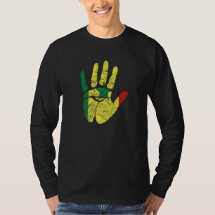 Senegal Senegalese West Africa Proud Heart Love Fl T-Shirt