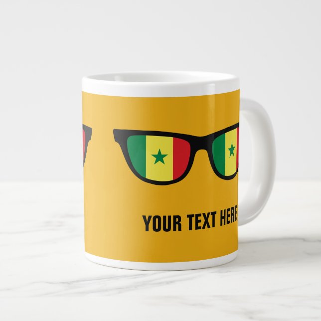 Sénégal Shades tasses personnalisées (Devant droit)