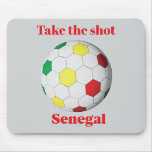 Senegal Soccer Mouse Pad