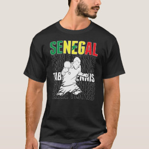 Senegal Table Tennis Support Senegalese Ping Pong T-Shirt