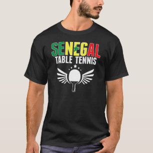 Senegal Table Tennis Support Senegalese Ping Pong T-Shirt