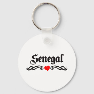Senegal Tattoo Style Keychain