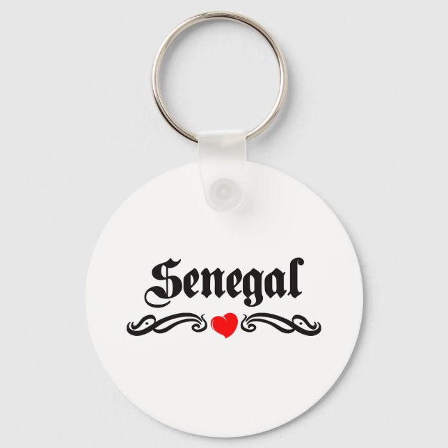 Senegal Tattoo Style Keychain (Front)
