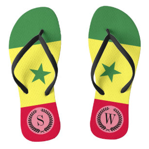 Senegalese Flag Flip Flops