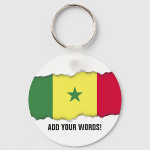Senegalese Flag Keychain