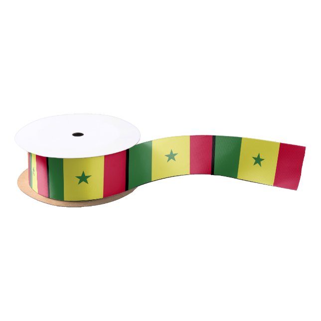 Senegalese Flag Satin Ribbon (Spool)