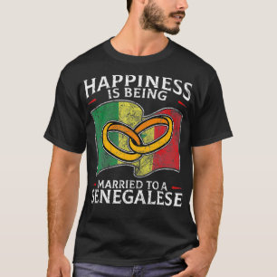Senegalese Wedding Republic of Senegal Roots Flag  T-Shirt